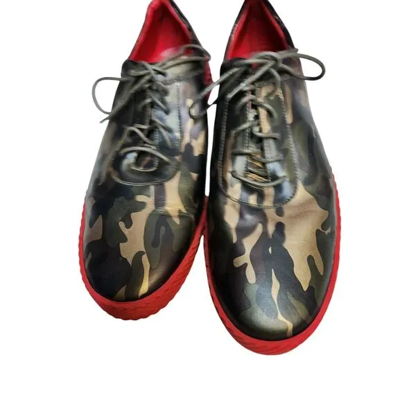 Marc Nolan animal print red sole men's shoes 14