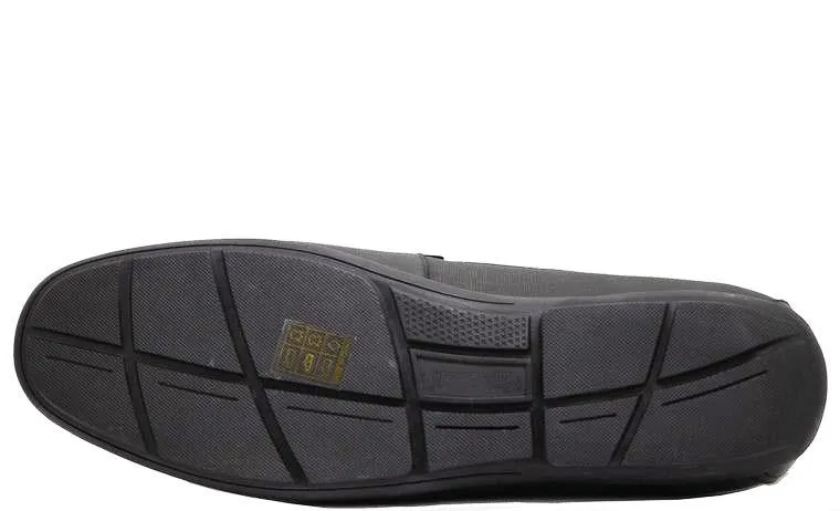 Mario Samello Men's Black Moccasin Dress Shoes 1337-C20