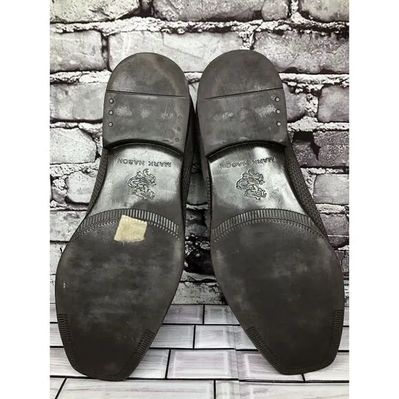Mark Nason Dress Knit Oxford Gray Taupe Comfort Casual Walk Shoes Women Sz 12M