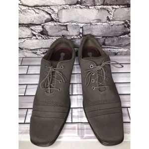 Mark Nason Dress Knit Oxford Gray Taupe Comfort Casual Walk Shoes Women Sz 12M