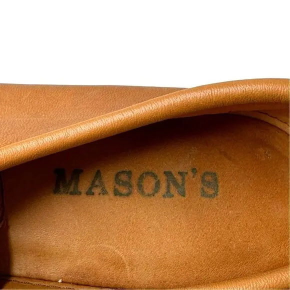 MASON’S Tan Leather Vintage Chukka Lace Up Loafer Size 9