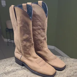 Masterson Boot Co. Tan Leather Cowboy Boots Size 10D