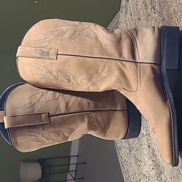 Masterson Boot Co. Tan Leather Cowboy Boots Size 10D