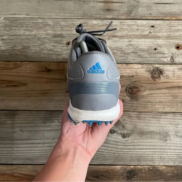 Men adidas Tour360 Grey Blue Golf Shoes