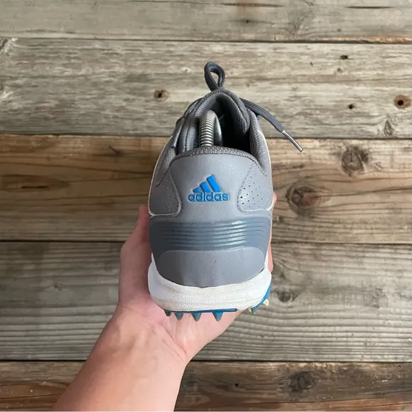 Men adidas Tour360 Grey Blue Golf Shoes