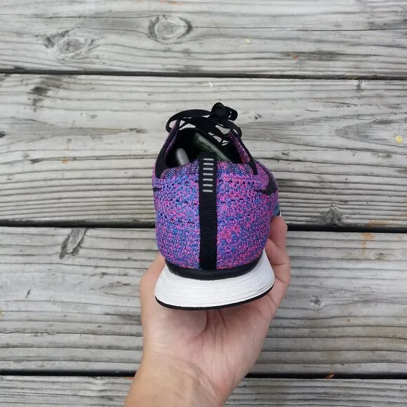 Men Nike Flyknit Racer Indigo Running Shoes Sneakers