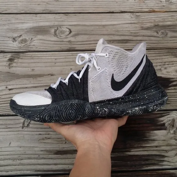 Men Nike Kyrie Irving 5 Oreo Cookies &amp; Cream Basketball Shoes Sneakers