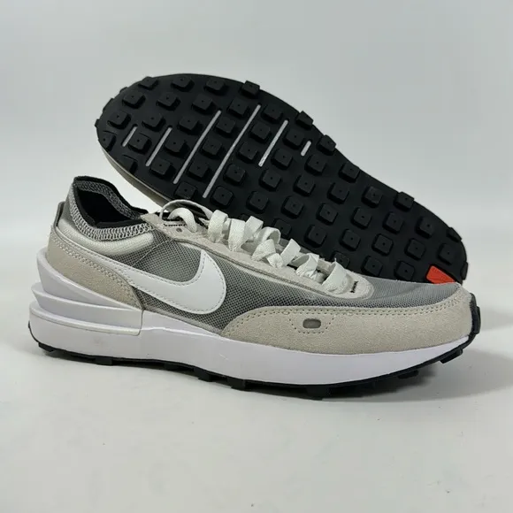 Men Nike Waffle One Shoes Sneakers Summit White/Black DA7995-100 NWOB