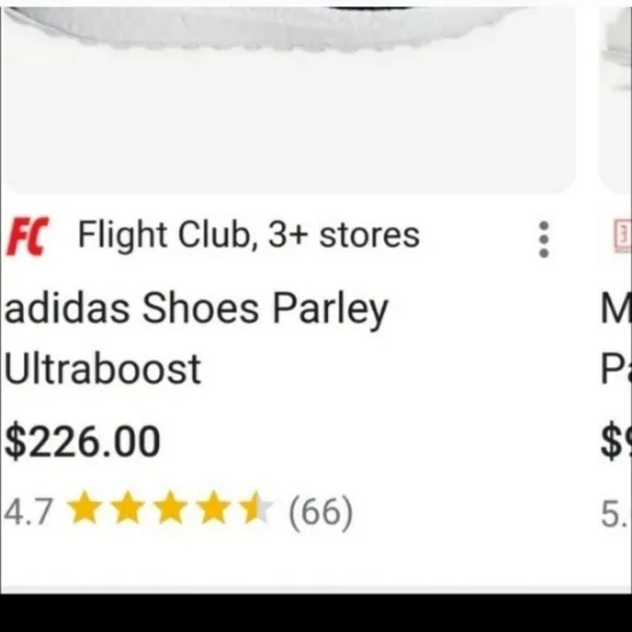 Men Parley Adidas shoes size 11,5