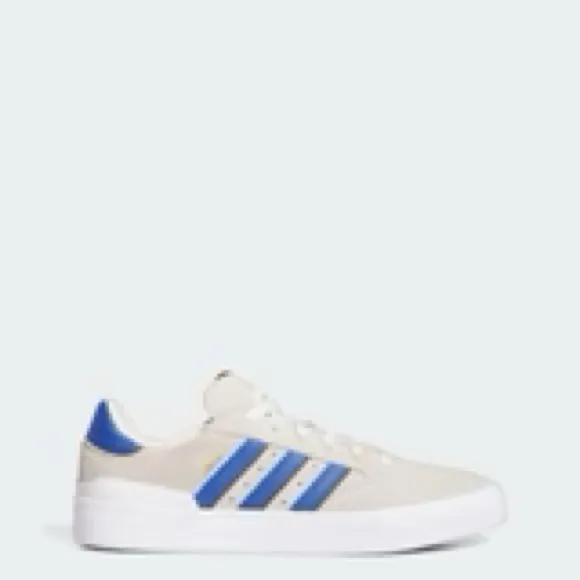 Men's Adidas Busenitz Vulc II Shoes - US 8.5 / Crystal White / Royal Blue /