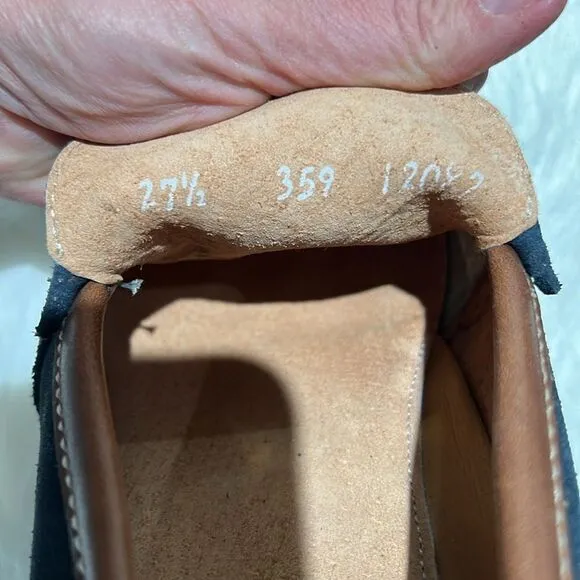 men’s army’s by DELFORS’S Navy blue suede loafers Size 8.5. B79