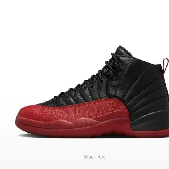 Men's Black and Red Athletic Shoes