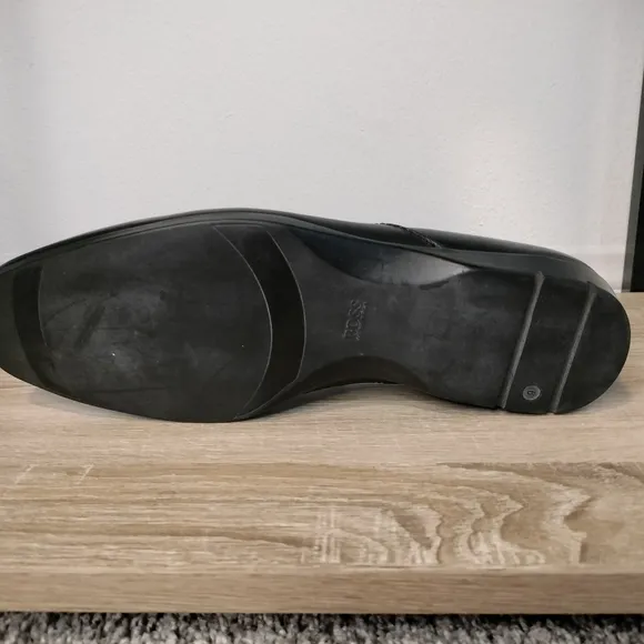 Men's Black Boss By Hugo Boss Leather Loafers Sz 9