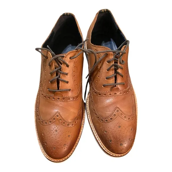Men's Brown Leather Brogue Shoes