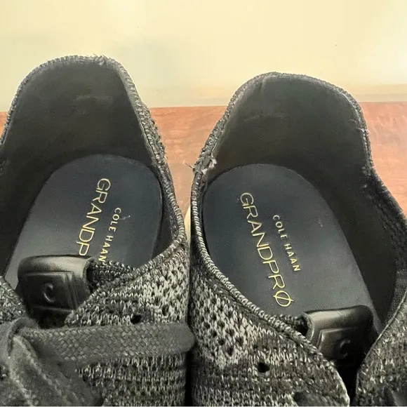 Mens Cole Haan Grandpro Black Grey Knit Comfort Shoes 13