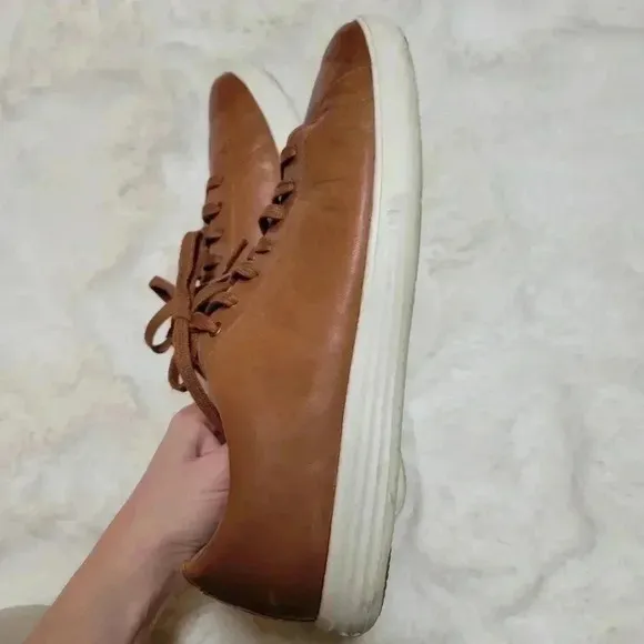 Mens Cole Haan Leather Grand Crosscourt II Casual Shoes Sneakers Size 9 Brown