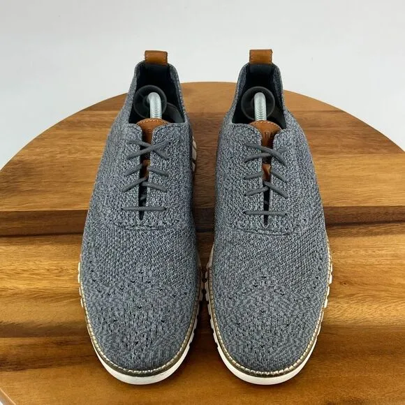 Mens Cole Haan Zerogrand Gray Wingtip Comfort Brogue Sneakers Shoes Size 10 M‎