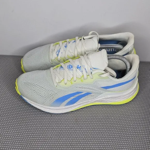Men's Reebok Floatride Energy Symmetros, Size 7, Opal Glow/Blue/Acid Yellow