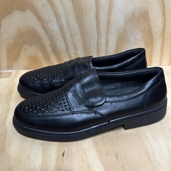 Men's ROHDE Casual Black Loafers Men’s size 8