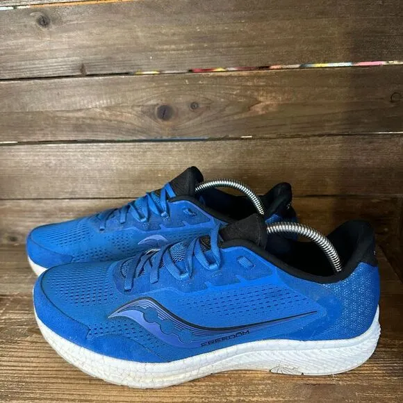 Mens Saucony Freedom 4‎ Blue Athletic Running Comfort Sneakers Shoes Size 9.5 D