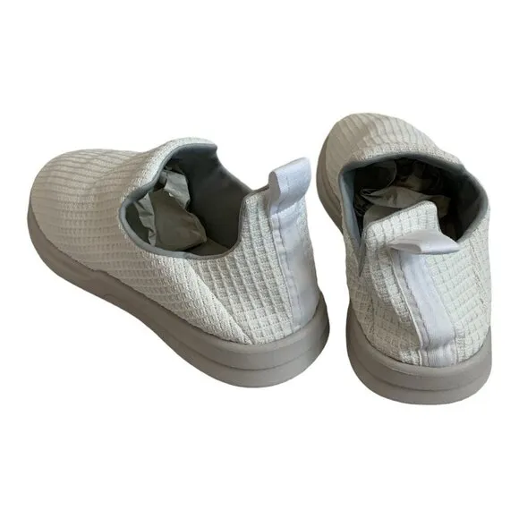 Mens Shoes LUSSO CLOUD Jet Matte White Nomad Waffle Shoes Slipon Shoes Moccasins