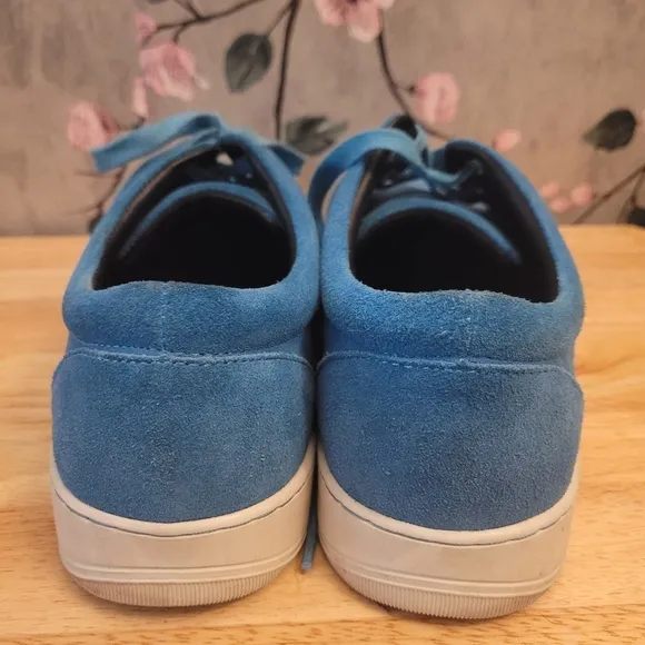 Men's Size 9 Bugatchi Blue Suede Shoes