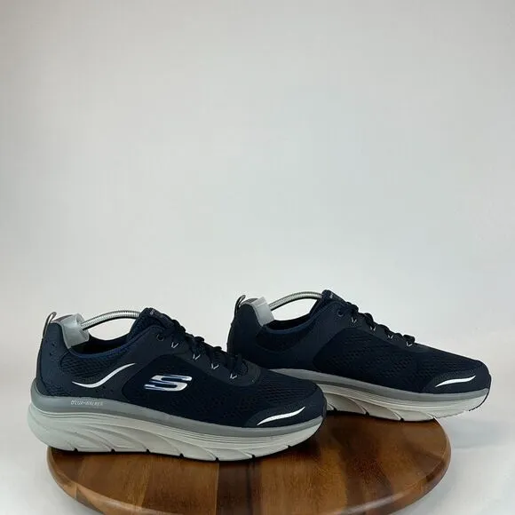 Mens Skechers D'Lux Walker Navy‎ Blue Comfort Shoes Sneakers Size 13 EE EUC