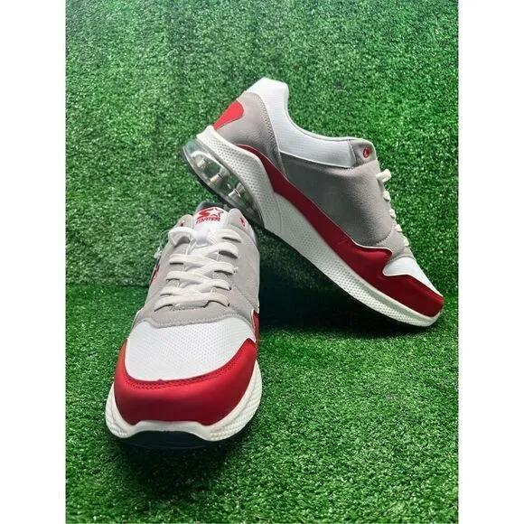 Men's STARTER Running Casual Shoes Size 13 Athletic Style Black, White &amp; Red