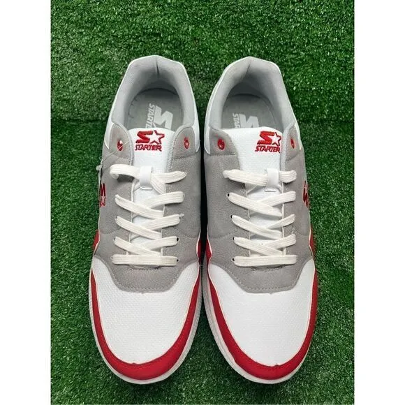 Men's STARTER Running Casual Shoes Size 13 Athletic Style Black, White &amp; Red