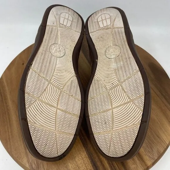 Mephisto Boat Shoes Men's 11 Spinnaker Tan Brown Leather Cool-Air Moccasins