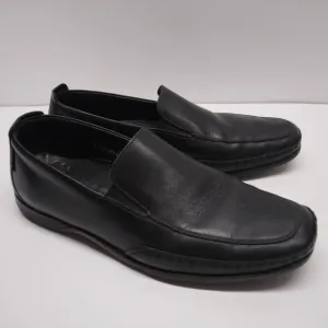 Mephisto Cool-Air Black Leather Slip-on Driving Loafers Shoes Men Size 9