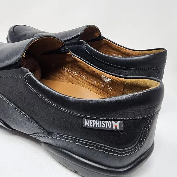 Mephisto Cool-Air Loafers Men 10 Balder Black Leather Slip-on Comfort 11504713