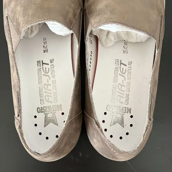 MEPHISTO (NWOT) Korie Women Shoes Brown Leather Metallic Glittered, Size 10