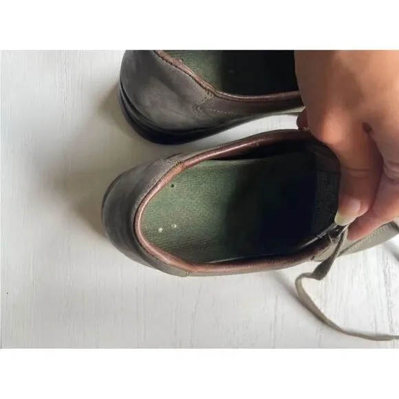 Mephisto Runoff Walking Shoes Gray Leather Size Women's 8.5 Made in France.