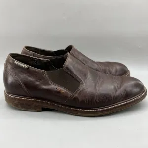 Mephisto Willem Chelsea Loafers Men Size 8.5 Brown Leather Comfort Low Cut Shoes