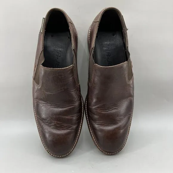 Mephisto Willem Chelsea Loafers Men Size 8.5 Brown Leather Comfort Low Cut Shoes