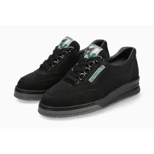 Mephisto Womens Rush Nubuck Leather Sneaker - Black Nomad NEW