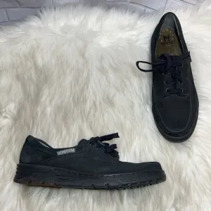 Mephisto City Hiker Black Suede Lace Up Shoes Sz 1