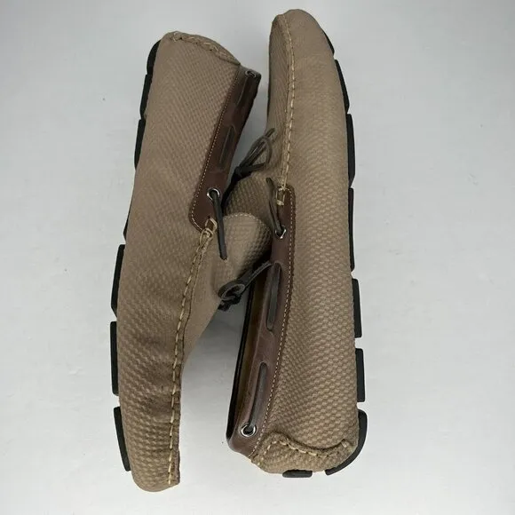 Mercanti Fiorentini Driving Moccasins Shoes Men's Newbuck Tan Brazil Size 12