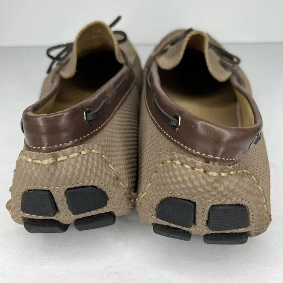 Mercanti Fiorentini Driving Moccasins Shoes Men's Newbuck Tan Brazil Size 12