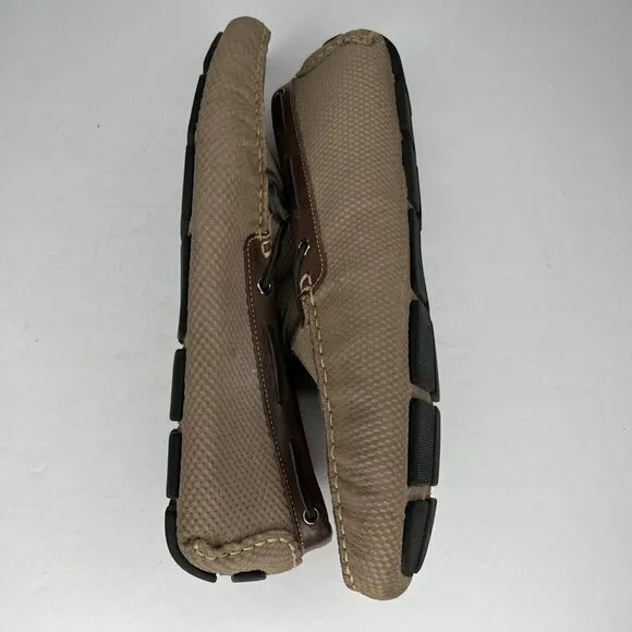 Mercanti Fiorentini Driving Moccasins Shoes Men's Newbuck Tan Brazil Size 12