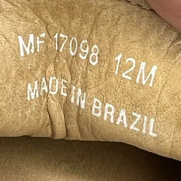 Mercanti Fiorentini Driving Moccasins Shoes Men's Newbuck Tan Brazil Size 12