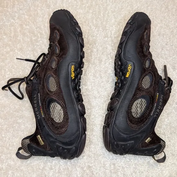 Merrell Brown Athletic Shoes with Ventilation and Rugged Soles