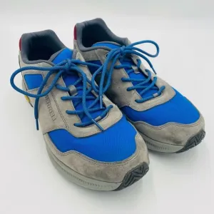 Merrell Grey and Blue Vibram Sole Shoes Style: J16903, Men's 13