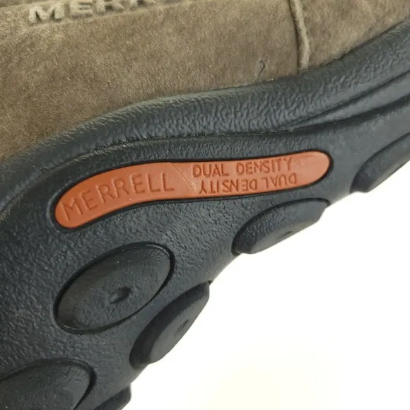 Merrell Jungle Moc Shoes Mens 13 Brown Gunsmoke Suede Leather Slip On J60787