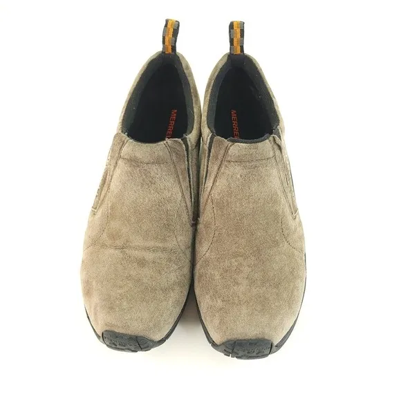 Merrell Jungle Moc Shoes Mens 13 Brown Gunsmoke Suede Leather Slip On J60787