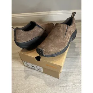 Merrell Men Jungle Moc Loafers Shoes Suede J65685 US 9.5 Brown Slip on