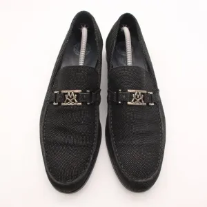 Mezlan Custom Men's Size 12 M Black Pinhead Suede Leather Loafers Shoes