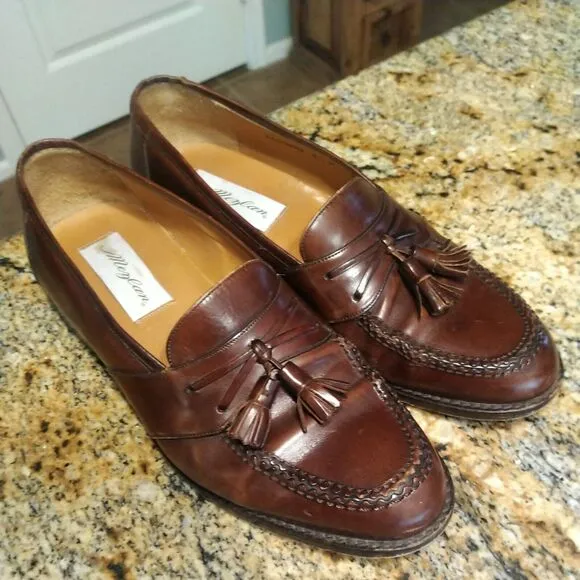 Mezlan Sagunto Leather Tassel Loafers Men Dress Shoes Sz 8.5