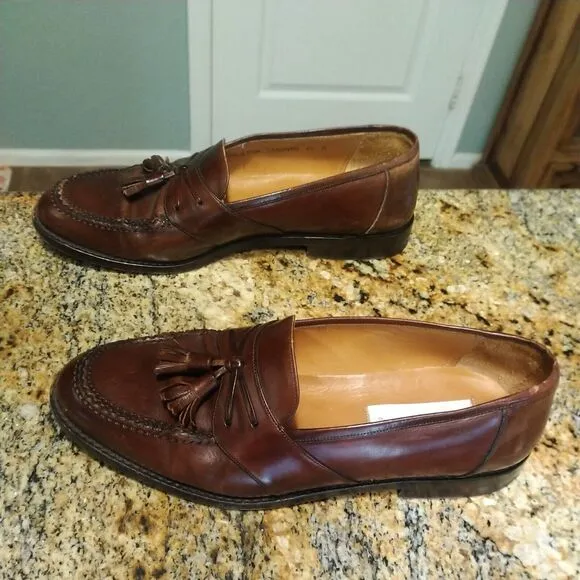 Mezlan Sagunto Leather Tassel Loafers Men Dress Shoes Sz 8.5
